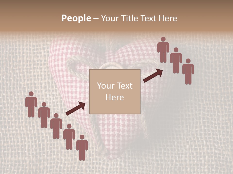 Textile Decoration Brown PowerPoint Template