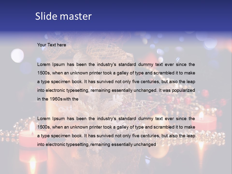 Tree Yellow Golden PowerPoint Template