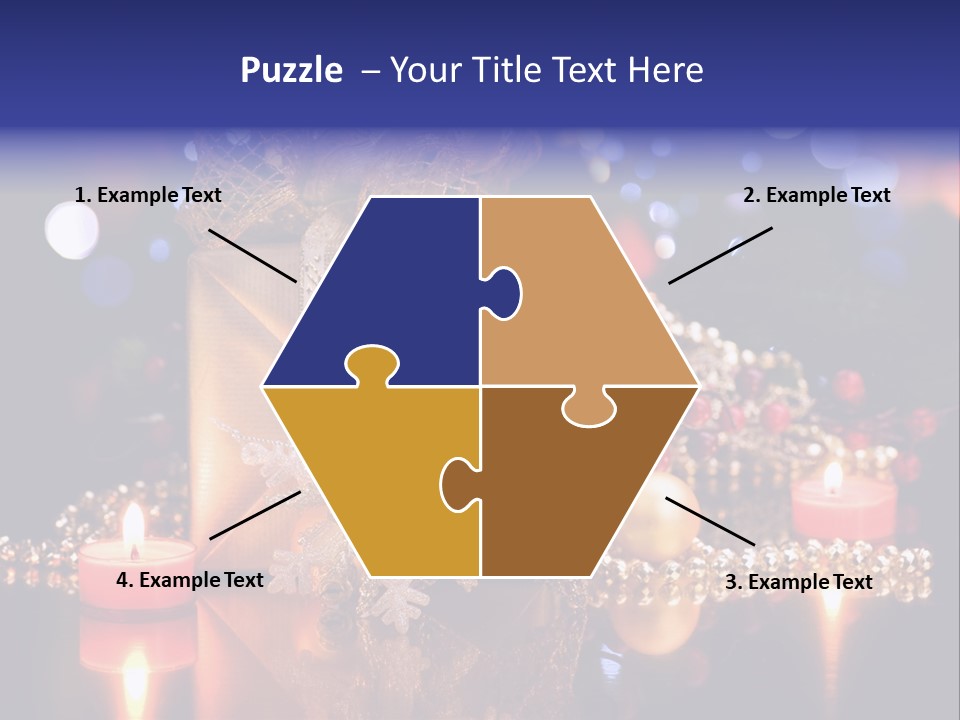 Tree Yellow Golden PowerPoint Template