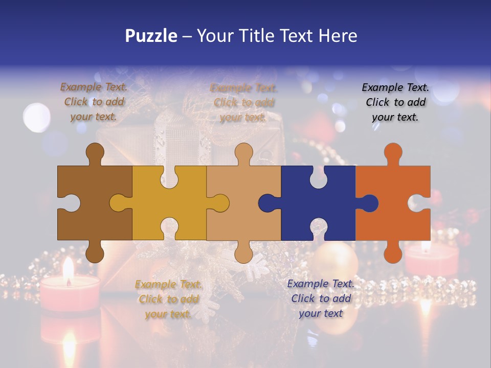 Tree Yellow Golden PowerPoint Template