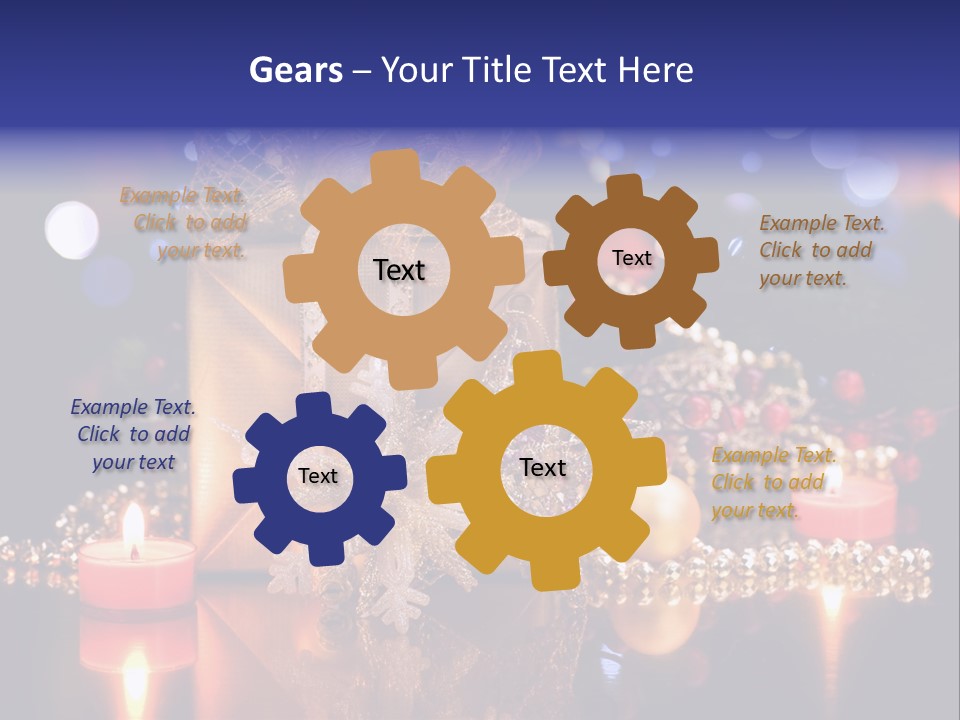 Tree Yellow Golden PowerPoint Template