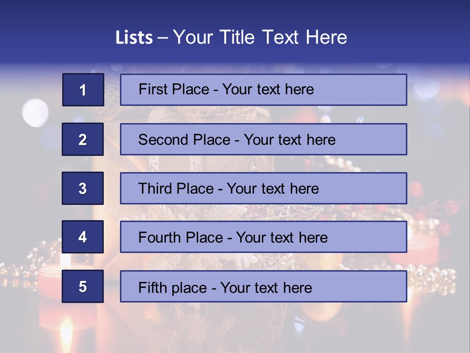 Tree Yellow Golden PowerPoint Template