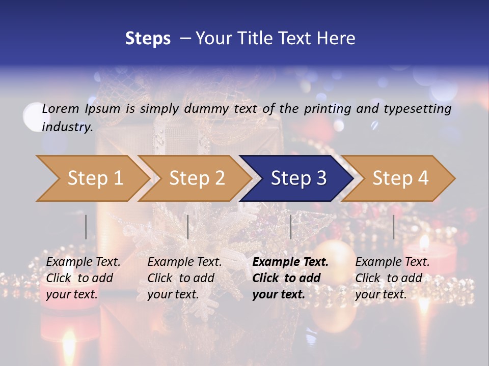 Tree Yellow Golden PowerPoint Template