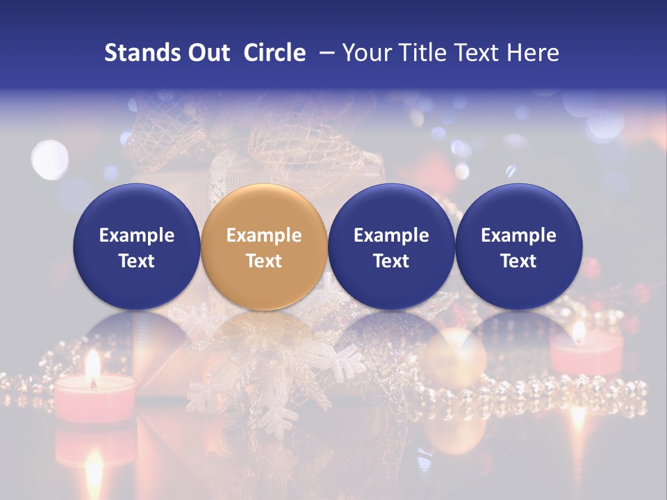 Tree Yellow Golden PowerPoint Template