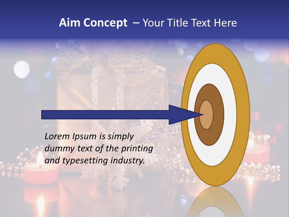 Tree Yellow Golden PowerPoint Template