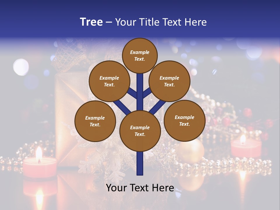 Tree Yellow Golden PowerPoint Template
