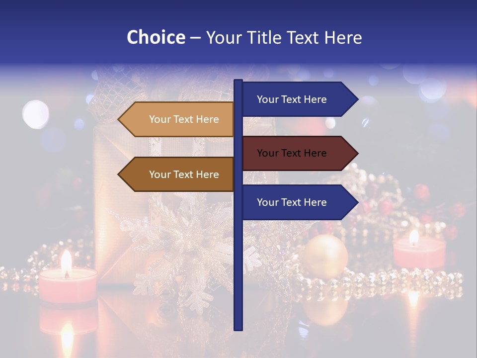 Tree Yellow Golden PowerPoint Template