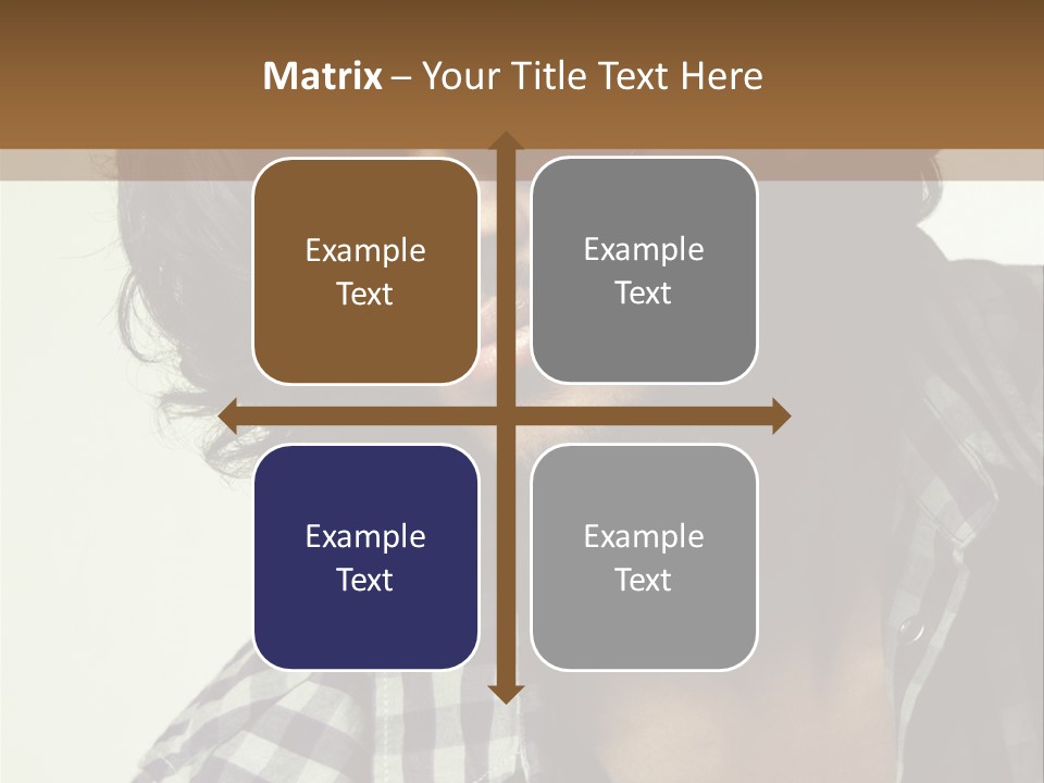 Standing Handsome Hair Style PowerPoint Template