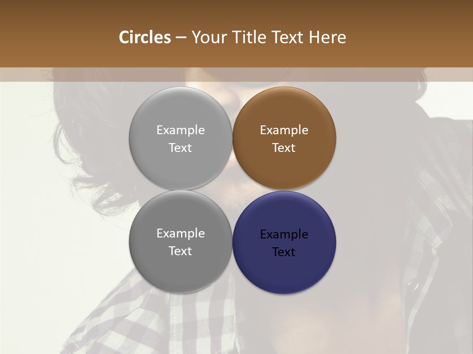 Standing Handsome Hair Style PowerPoint Template
