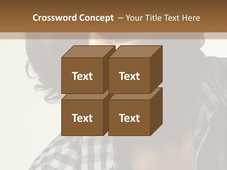 Standing Handsome Hair Style PowerPoint Template