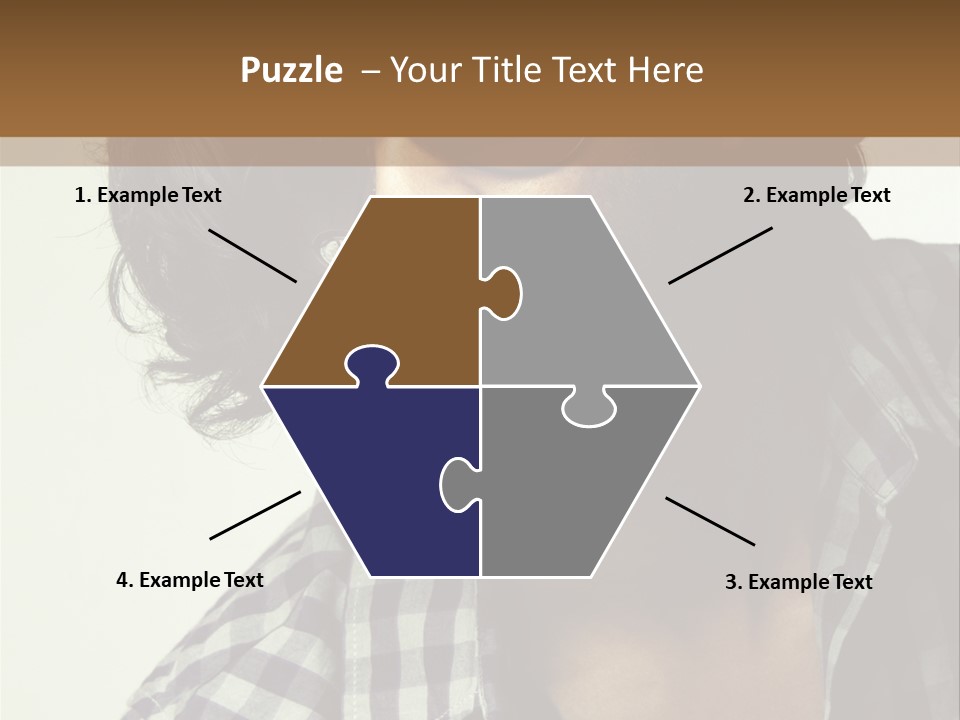 Standing Handsome Hair Style PowerPoint Template