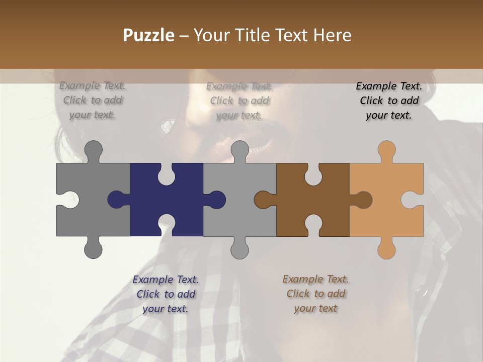 Standing Handsome Hair Style PowerPoint Template