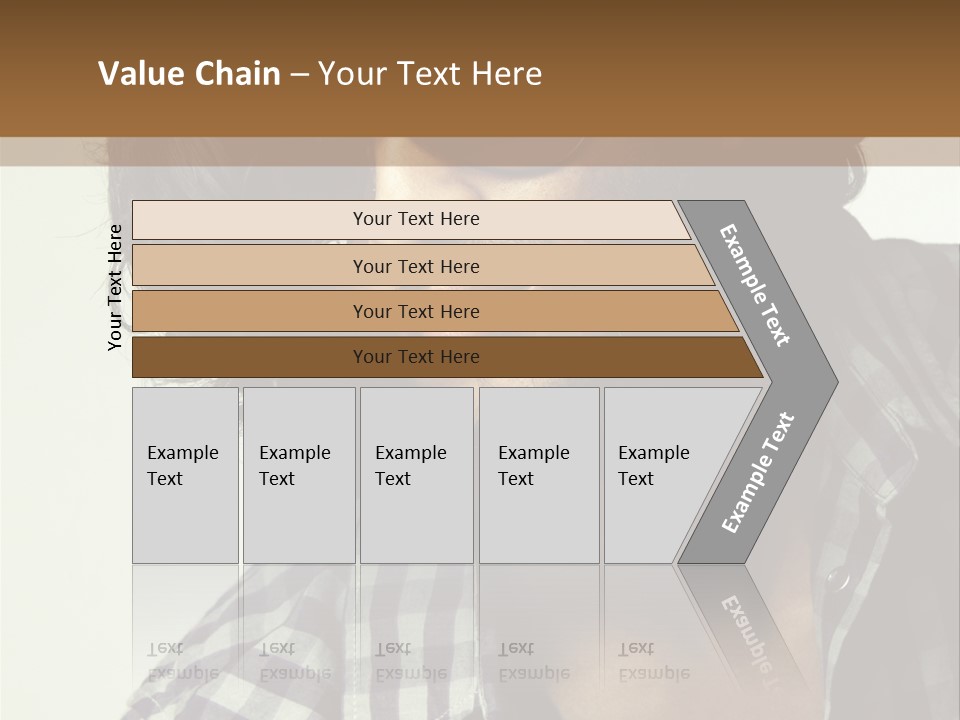 Standing Handsome Hair Style PowerPoint Template