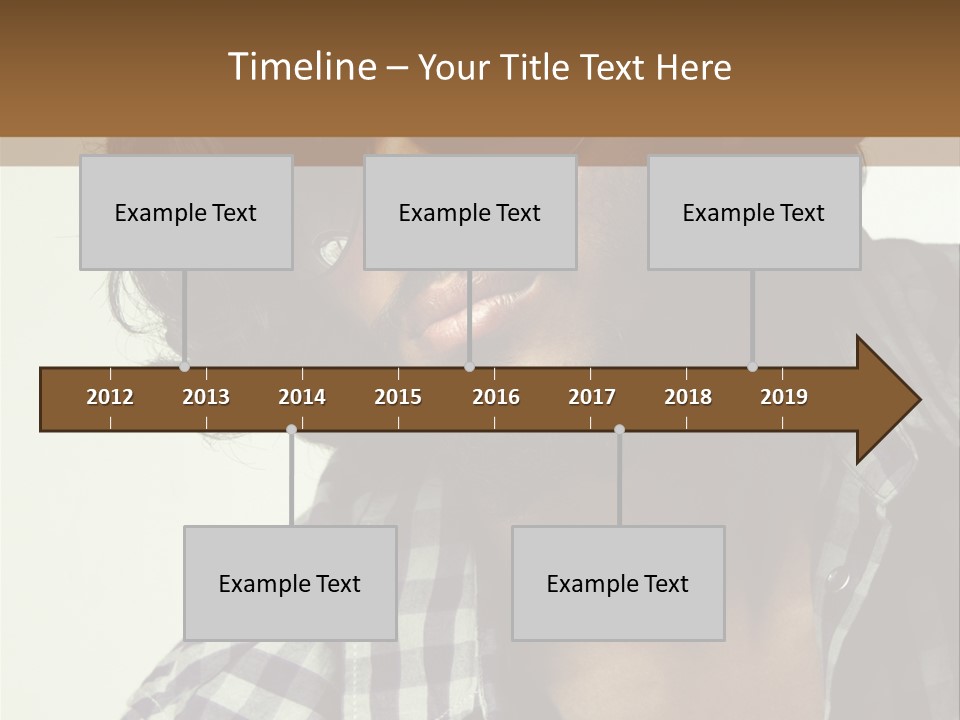 Standing Handsome Hair Style PowerPoint Template