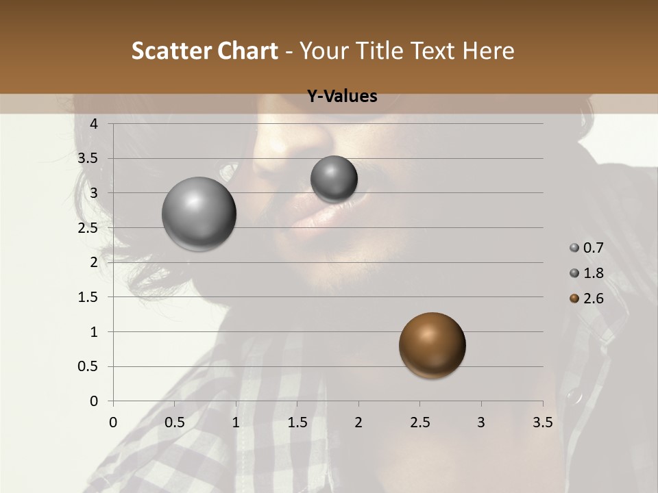 Standing Handsome Hair Style PowerPoint Template