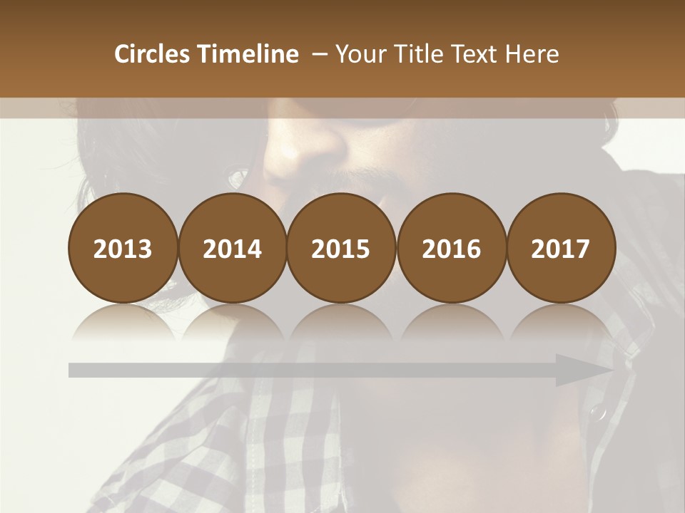 Standing Handsome Hair Style PowerPoint Template