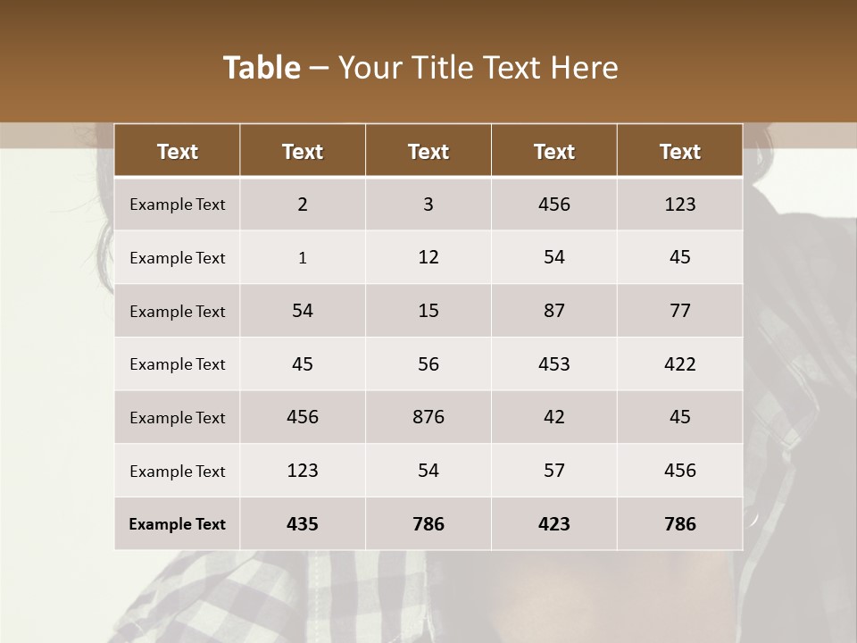 Standing Handsome Hair Style PowerPoint Template