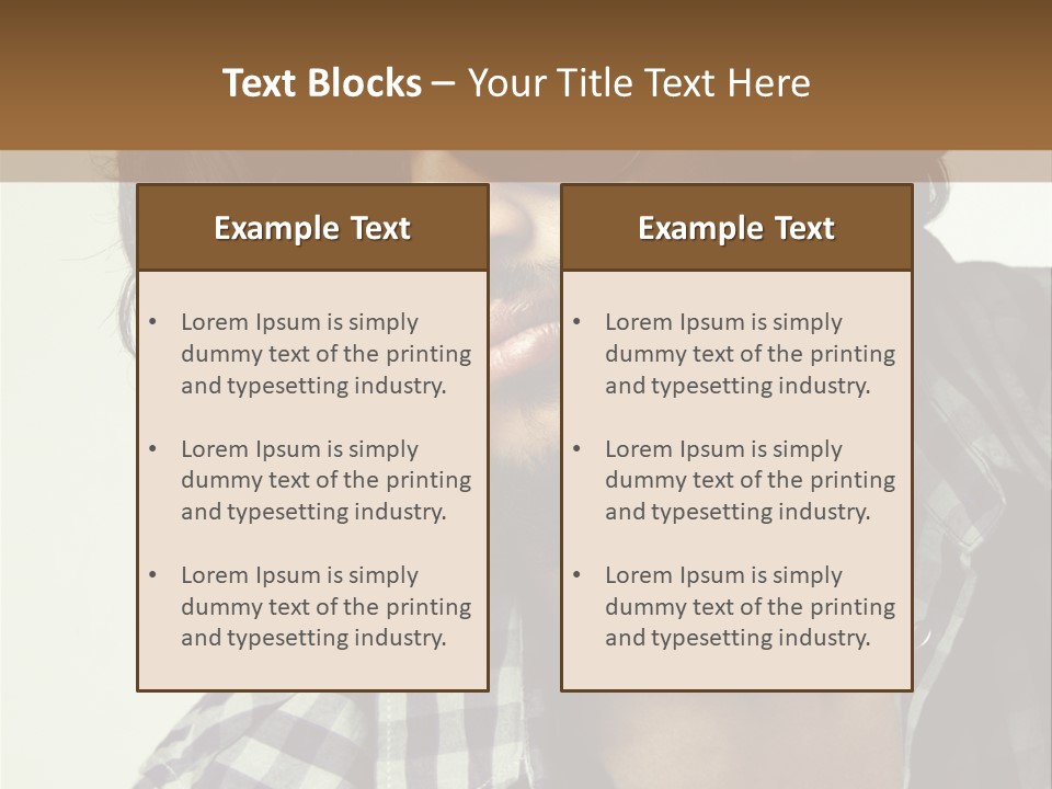 Standing Handsome Hair Style PowerPoint Template