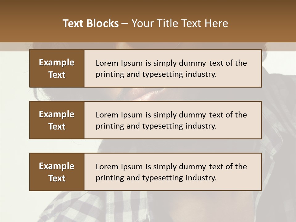 Standing Handsome Hair Style PowerPoint Template