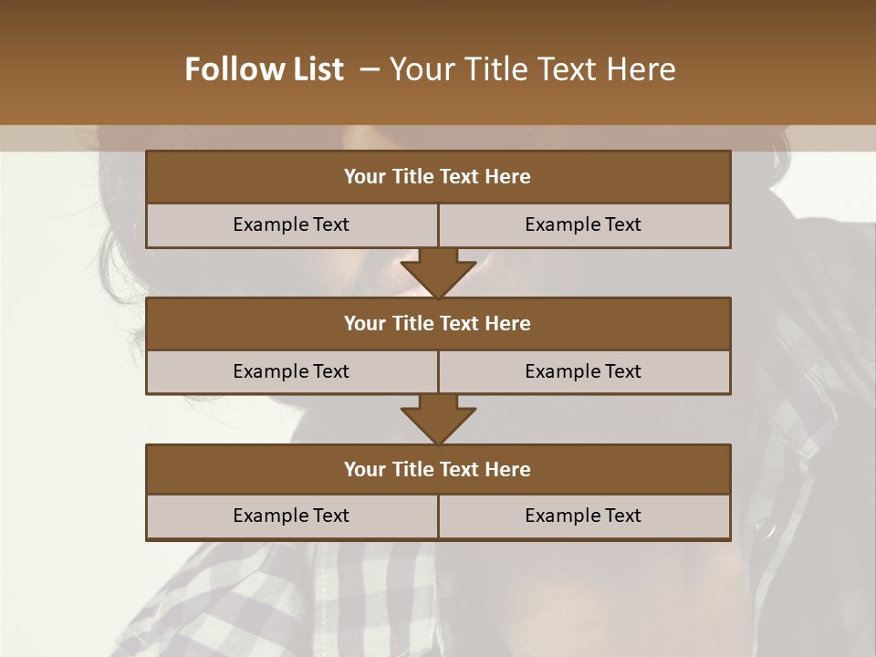 Standing Handsome Hair Style PowerPoint Template