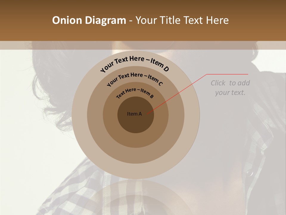 Standing Handsome Hair Style PowerPoint Template