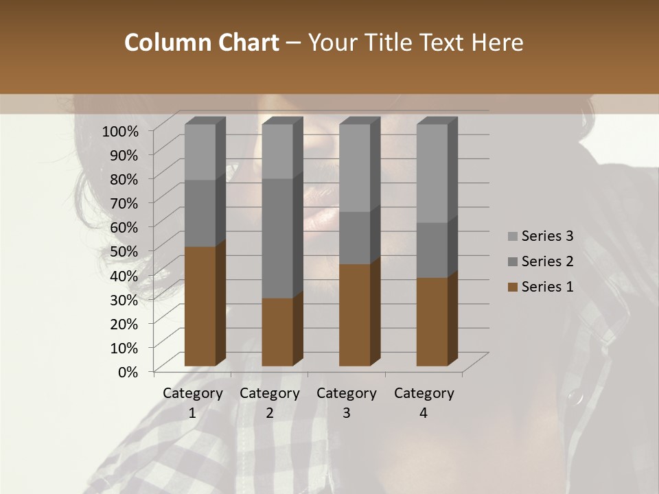 Standing Handsome Hair Style PowerPoint Template