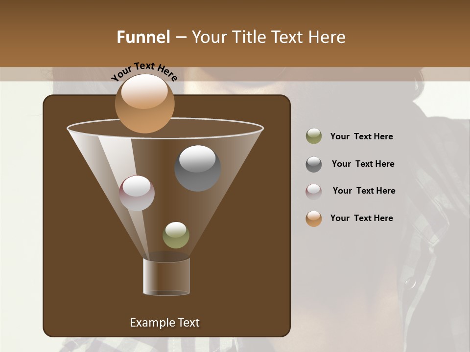 Standing Handsome Hair Style PowerPoint Template