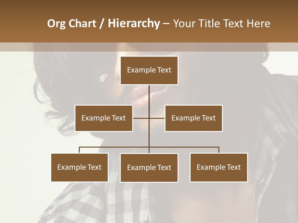 Standing Handsome Hair Style PowerPoint Template