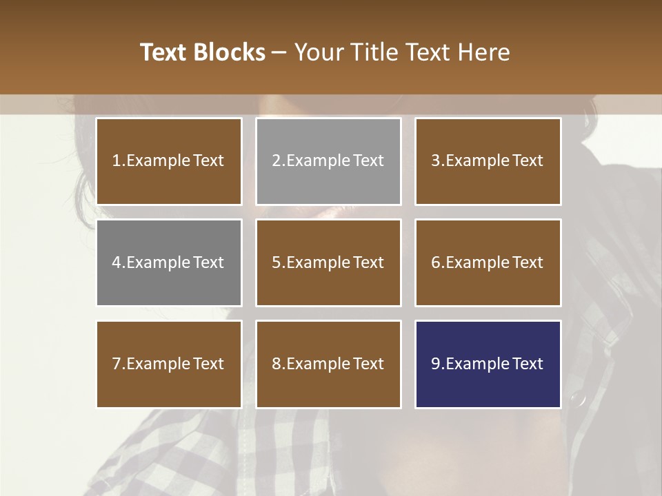 Standing Handsome Hair Style PowerPoint Template