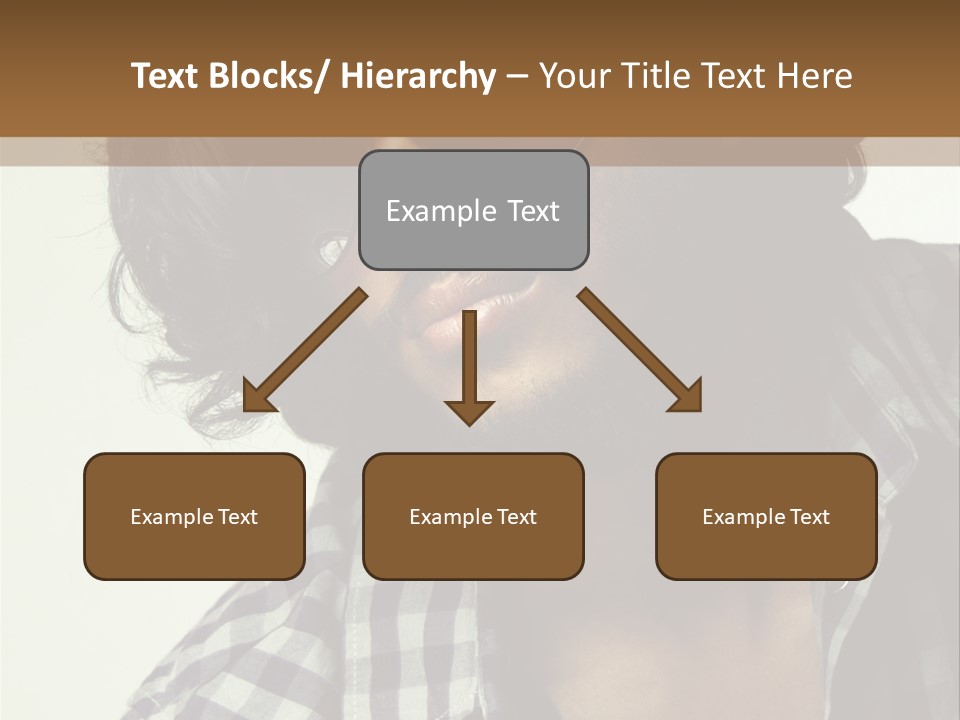 Standing Handsome Hair Style PowerPoint Template