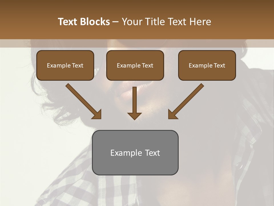Standing Handsome Hair Style PowerPoint Template