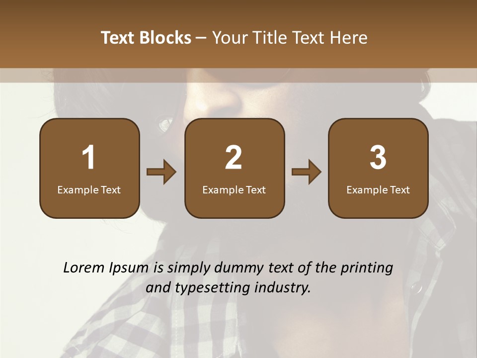 Standing Handsome Hair Style PowerPoint Template