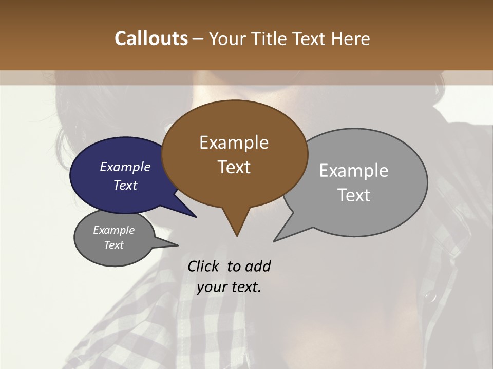 Standing Handsome Hair Style PowerPoint Template