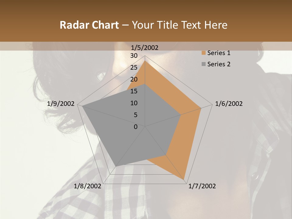 Standing Handsome Hair Style PowerPoint Template