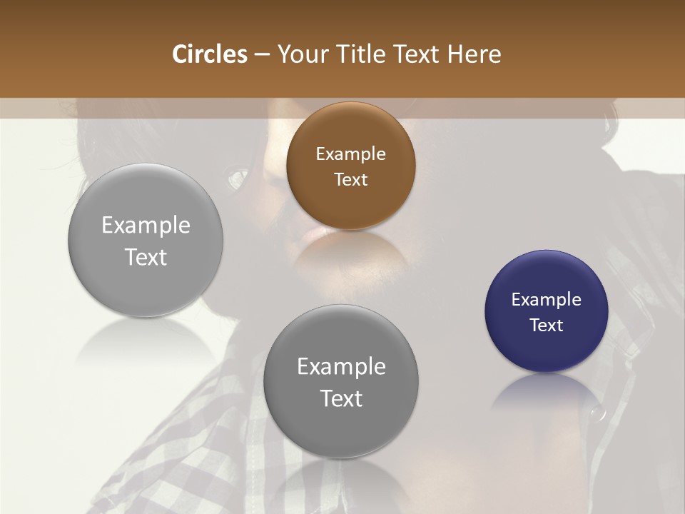 Standing Handsome Hair Style PowerPoint Template