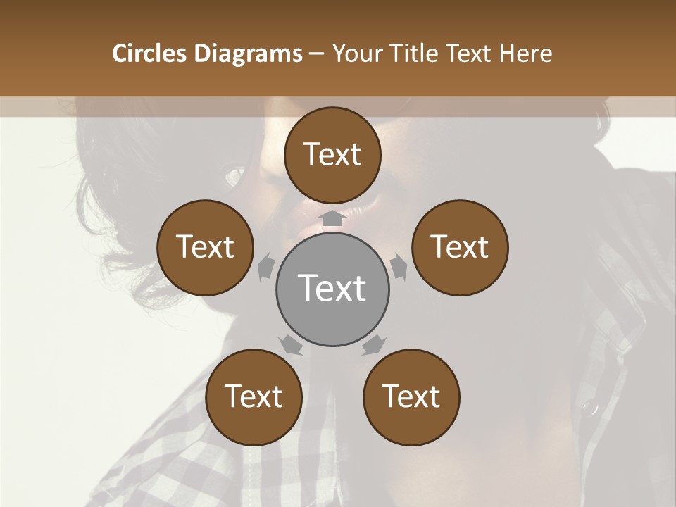 Standing Handsome Hair Style PowerPoint Template