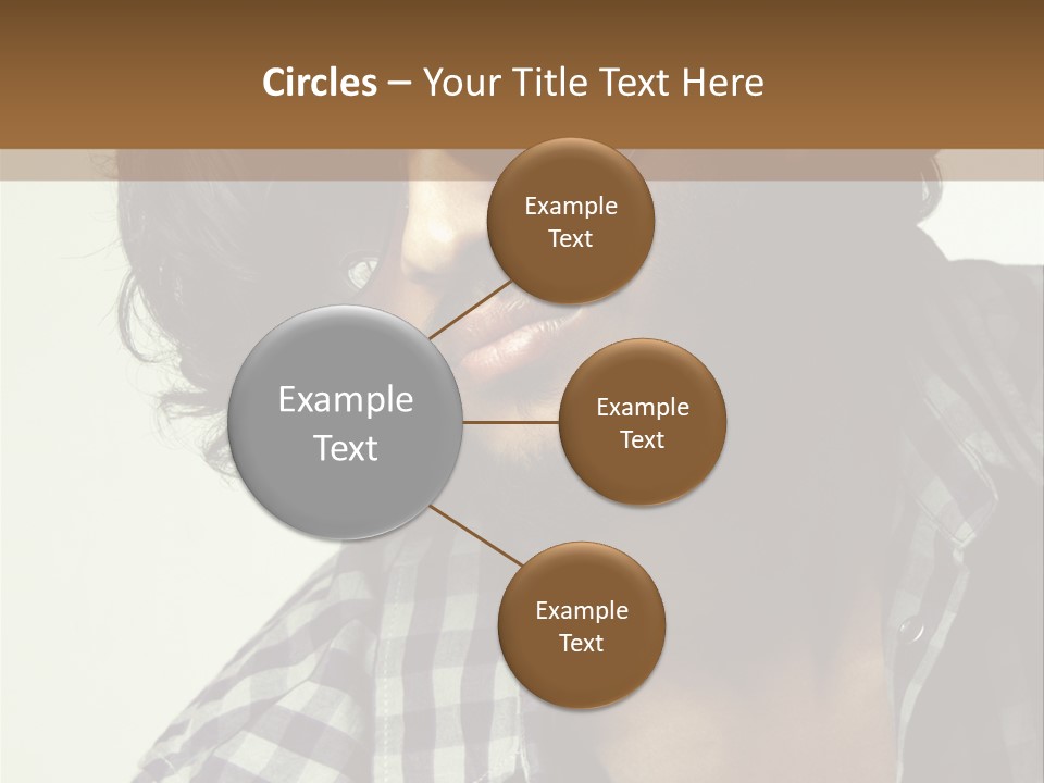 Standing Handsome Hair Style PowerPoint Template