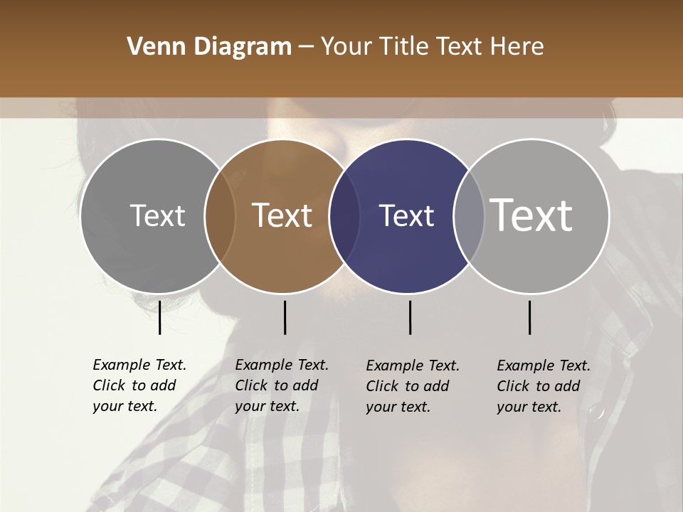 Standing Handsome Hair Style PowerPoint Template