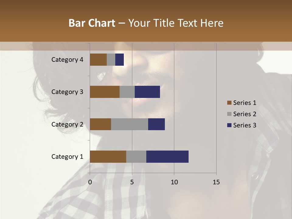 Standing Handsome Hair Style PowerPoint Template