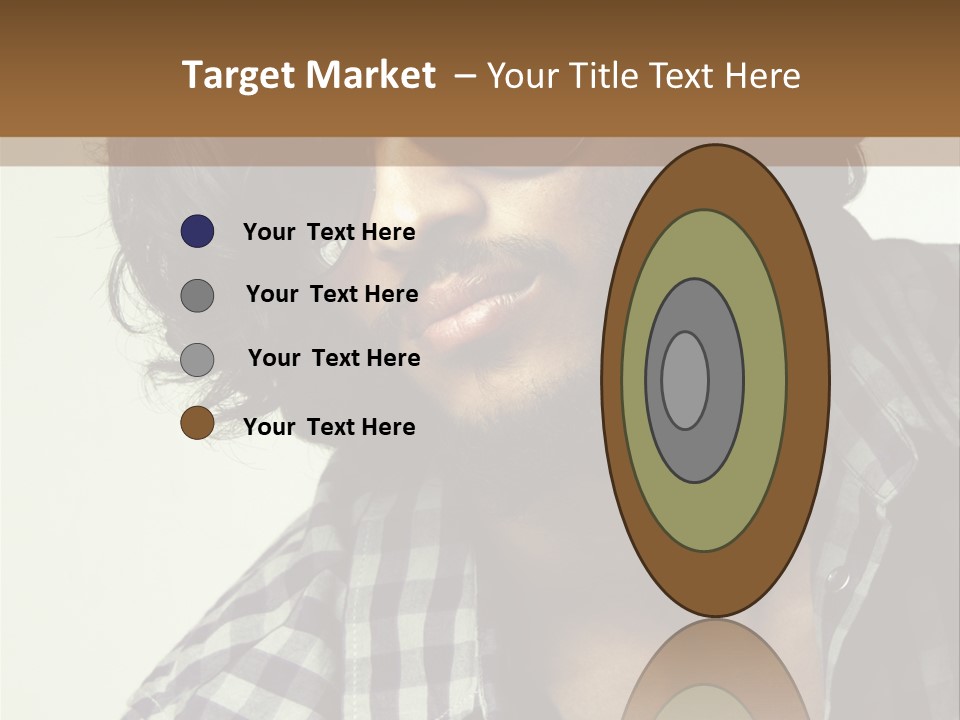 Standing Handsome Hair Style PowerPoint Template