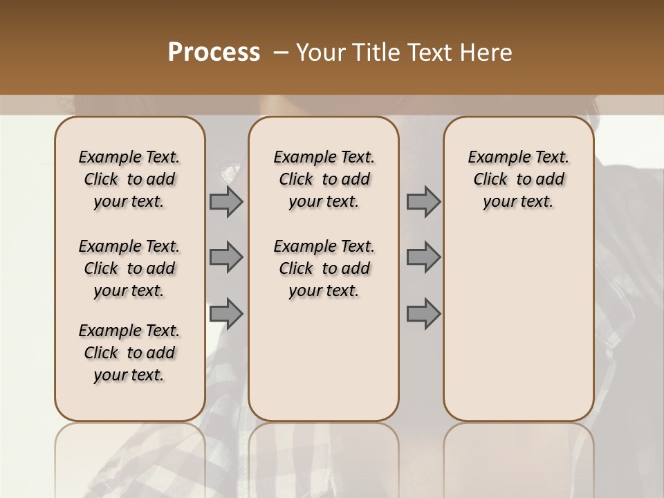 Standing Handsome Hair Style PowerPoint Template