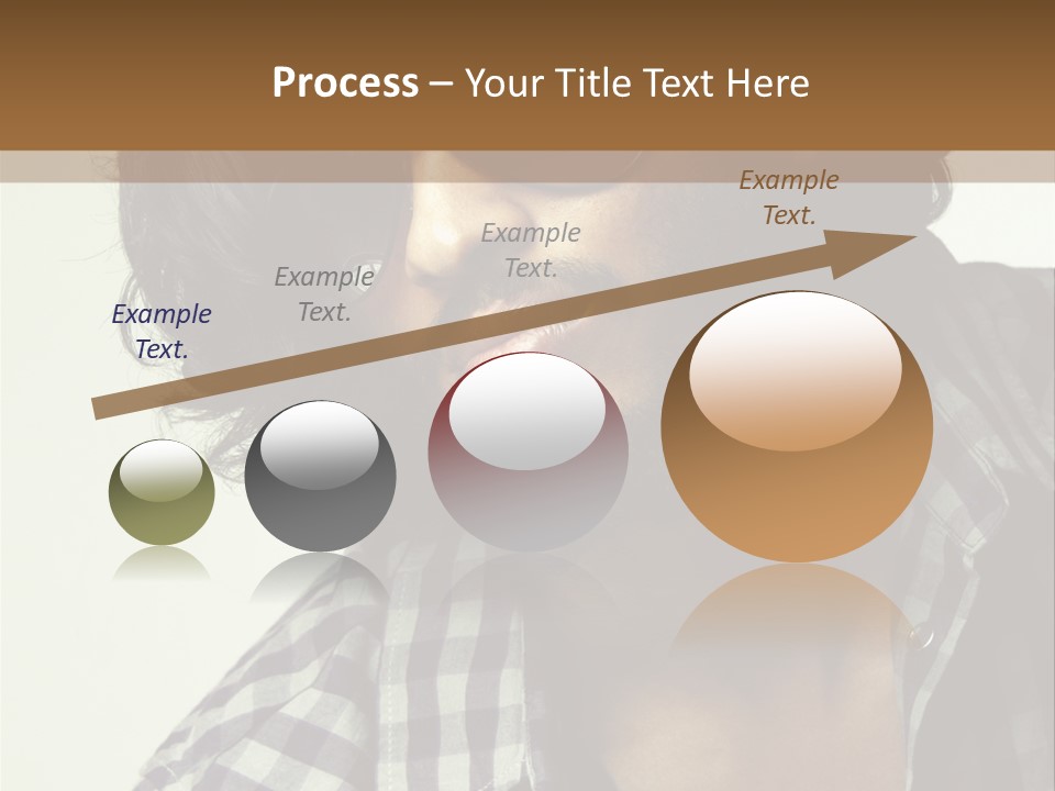 Standing Handsome Hair Style PowerPoint Template