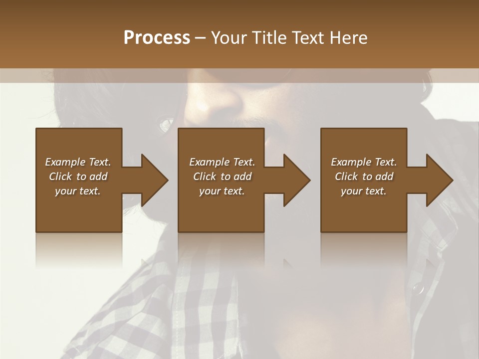 Standing Handsome Hair Style PowerPoint Template