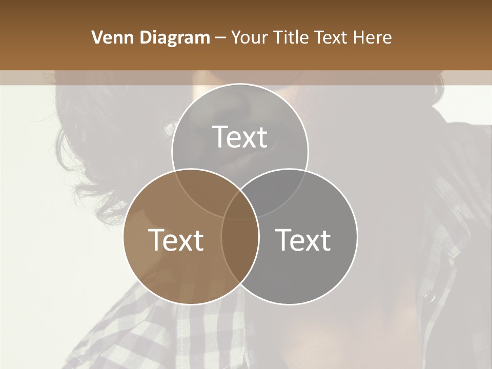 Standing Handsome Hair Style PowerPoint Template