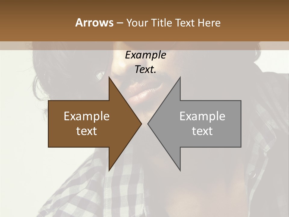 Standing Handsome Hair Style PowerPoint Template