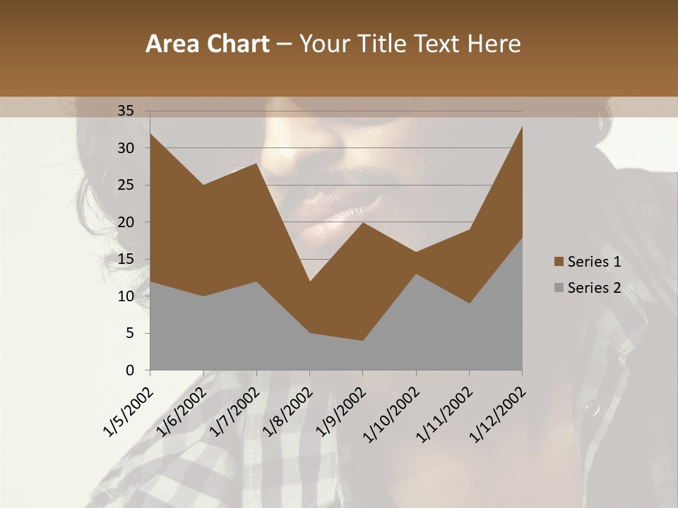 Standing Handsome Hair Style PowerPoint Template