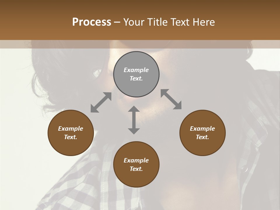 Standing Handsome Hair Style PowerPoint Template