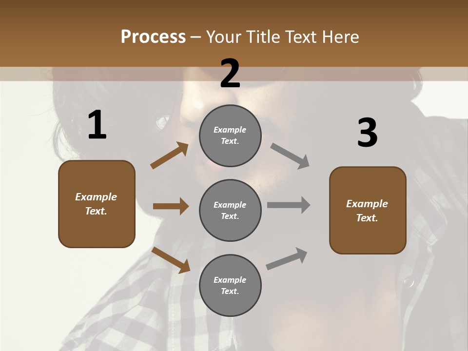 Standing Handsome Hair Style PowerPoint Template
