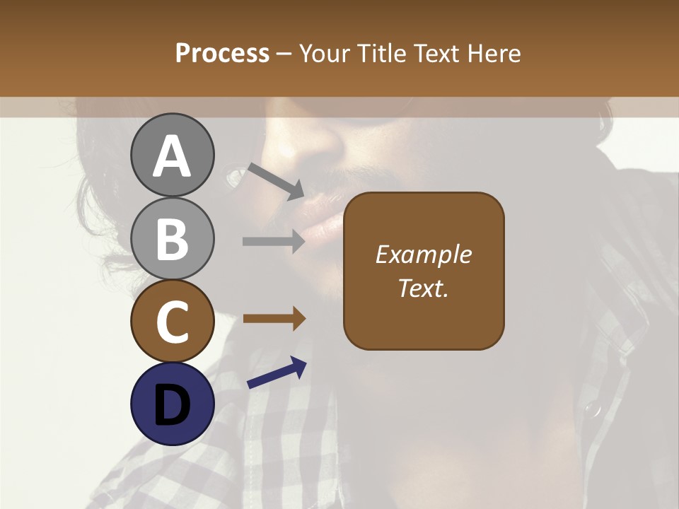 Standing Handsome Hair Style PowerPoint Template