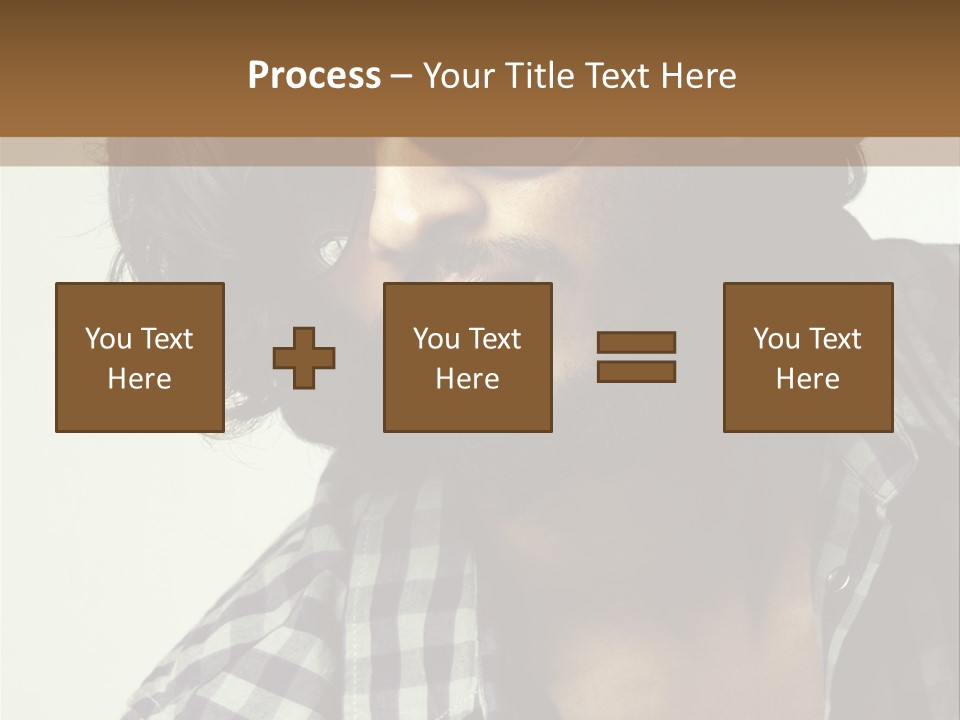 Standing Handsome Hair Style PowerPoint Template